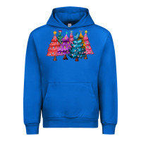 Cobalt christmas trees and lights Urban Hoodie - MaliasSmallBusiness