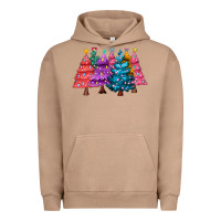 Pigment Burro christmas trees and lights Urban Hoodie - MaliasSmallBusiness