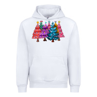 White christmas trees and lights Urban Hoodie - MaliasSmallBusiness