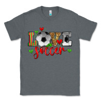 Charcoal Heather love soccer Classic Tee - Zillion Design Studio