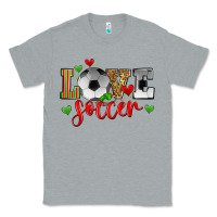 Heather Grey love soccer Classic Tee - Zillion Design Studio