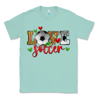 Seafoam love soccer Classic Tee - Zillion Design Studio