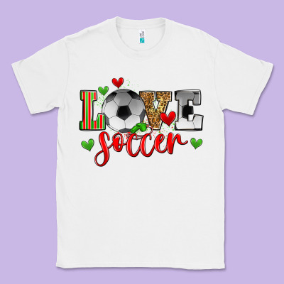 Love Soccer Classic Tee Designed By Zillion Design Studio
