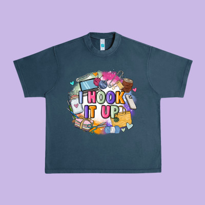 I Hook It Up  Sewing Urban Heavy Tee Designed By Zillion Design Studio