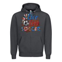 Smoke live love soccer Zipper Hoodie - HRA Design Shop
