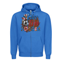 True Royal live love soccer Zipper Hoodie - HRA Design Shop