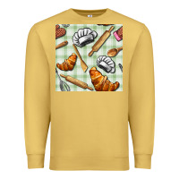 Antique Gold chef tools seamless pattern Premium Sweatshirt - BundleAndBundleShop