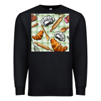 Black chef tools seamless pattern Premium Sweatshirt - BundleAndBundleShop