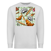 Dove Grey chef tools seamless pattern Premium Sweatshirt - BundleAndBundleShop