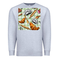 Heather Grey chef tools seamless pattern Premium Sweatshirt - BundleAndBundleShop