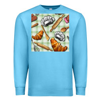Ocean Blue chef tools seamless pattern Premium Sweatshirt - BundleAndBundleShop