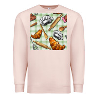 Pale Pink chef tools seamless pattern Premium Sweatshirt - BundleAndBundleShop
