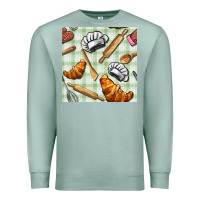 Seafoam chef tools seamless pattern Premium Sweatshirt - BundleAndBundleShop