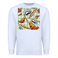 White chef tools seamless pattern Premium Sweatshirt - BundleAndBundleShop
