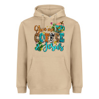 Gıve Me Coffee And Jesus Heavyweight Hoodie | Teevron