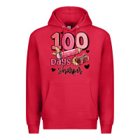 Cardinal 100 days sharper school Premium Hoodie - MaliasSmallBusiness