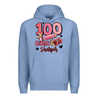 Colony Blue 100 days sharper school Premium Hoodie - MaliasSmallBusiness