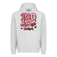 Dove Grey 100 days sharper school Premium Hoodie - MaliasSmallBusiness