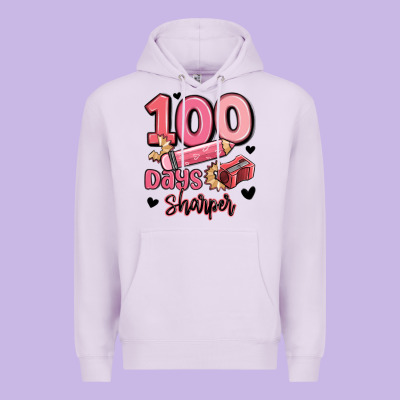 100 Days Sharper School Premium Hoodie Designed By Maliassmallbusiness