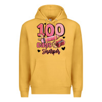 Mustard 100 days sharper school Premium Hoodie - MaliasSmallBusiness