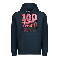 Navy 100 days sharper school Premium Hoodie - MaliasSmallBusiness