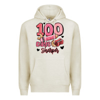 Oatmeal Heather 100 days sharper school Premium Hoodie - MaliasSmallBusiness
