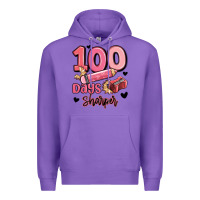 Purple 100 days sharper school Premium Hoodie - MaliasSmallBusiness