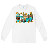White blessed coffee cups Long Sleeve Tee - Zillion Design Studio