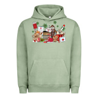 Pigment Oil Green nurse coffee cups Urban Hoodie - MaliasSmallBusiness