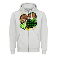 St. Patrick's Day Hearts Zipper Hoodie | Teevron