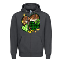 Smoke St. Patrick's Day hearts Zipper Hoodie - Neo Western