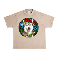 French Oak Christmas Husky Urban Heavy Tee - RanaPortraitStore