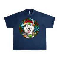 Navy Christmas Husky Urban Heavy Tee - RanaPortraitStore