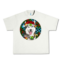Pistachio Christmas Husky Urban Heavy Tee - RanaPortraitStore