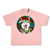 Salmon Christmas Husky Urban Heavy Tee - RanaPortraitStore