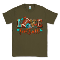 Army Green love football Classic Tee - Zillion Design Studio