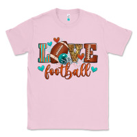 Bubblegum Pink love football Classic Tee - Zillion Design Studio
