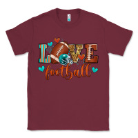 Burgundy love football Classic Tee - Zillion Design Studio