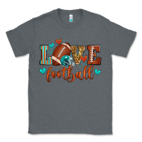 Charcoal Heather love football Classic Tee - Zillion Design Studio