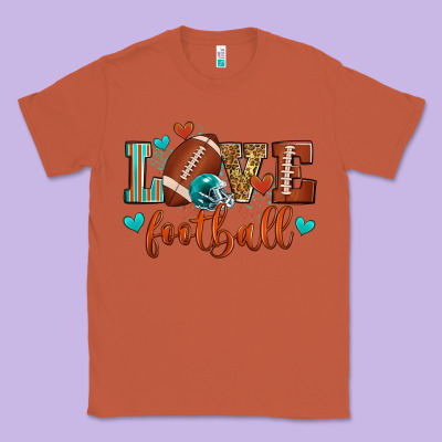 Love Football Classic Tee Designed By Zillion Design Studio