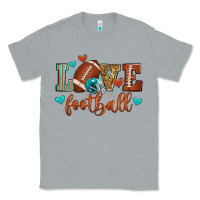 Heather Grey love football Classic Tee - Zillion Design Studio