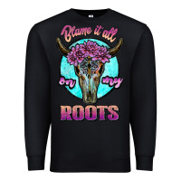 Black blame it all on my roots white Premium Sweatshirt - JahusDesignShop