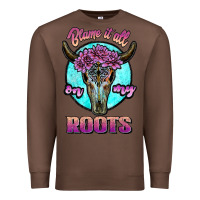Chestnut blame it all on my roots white Premium Sweatshirt - JahusDesignShop