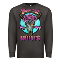 Smoke blame it all on my roots white Premium Sweatshirt - JahusDesignShop