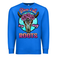 True Royal blame it all on my roots white Premium Sweatshirt - JahusDesignShop
