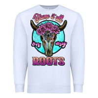 White blame it all on my roots white Premium Sweatshirt - JahusDesignShop