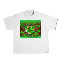 Lunar Rock st.patricks heart shamrocks glitter Urban Heavy Tee - BarkalooDesign