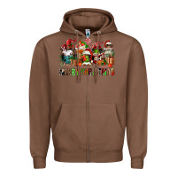 Chestnut merry christmas coffee afro gnomies Zipper Hoodie - FaDigitalArtStudio
