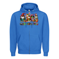 True Royal merry christmas coffee afro gnomies Zipper Hoodie - FaDigitalArtStudio