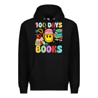 Black 100 days in the books Premium Hoodie - MaliasSmallBusiness